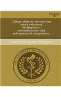 College Athletes' Perceptions about Relational Development