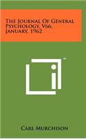 The Journal of General Psychology, V66, January, 1962