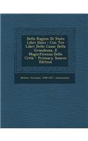 Della Ragion Di Stato Libri Dieci