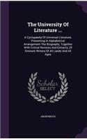 The University Of Literature ...: (English)