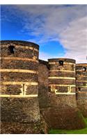 Castle of Angers in France Journal: 150 page lined notebook/diary