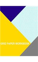 Grid Paper Workbook: .25 Inch Diagonal Right