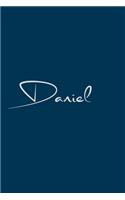 Daniel: notebook with the name on the cover, notebook for notes, Journaling