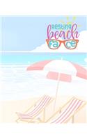 Resting Beach Face: Trip Travel Journal - Travel Planner - Trip Information Logbook - Vacation Journal & Planner - Holiday Check Lists, Itineraries, & Bookings - Journa