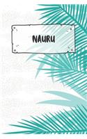 Nauru: Ruled Travel Diary Notebook or Journey Journal - Lined Trip Pocketbook for Men and Women with Lines