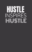 Hustle Inspires Hustle: HUSTLE INSPIRES HUSTLE Side hustle entrepreneur lined notebook gift.