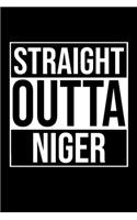 Straight Outta Niger: Blank Notebook - Black History Month African Wide Ruled Lined Paper Notepad - Writing Pad for Writers from Africa - Note Taking - Assignments Taking