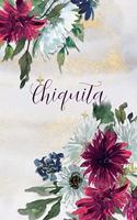 Chiquita: Personalized Journal Gift Idea for Women (Burgundy and White Mums)