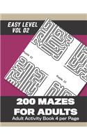 200 Mazes for Adults
