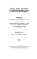The use of artificial intelligence to improve the U.S. Department of Veterans Affairs' claims processing system