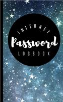 Internet Password Logbook: Password Keeper Username Protection and Log Book Organizer with Alphabet Tabs - Modern Journal with Calligraphy Hand Lettering Design for Email Addr