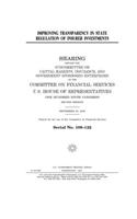 Improving transparency in state regulation of insurer investments