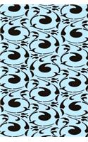 2019 Weekly Planner Damask Pattern Design Black Blue Swirls 134 Pages: (Notebook, Diary, Blank Book)(2019 Planners Calendars Organizers Datebooks Appointment Books Agendas)