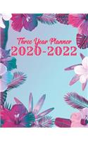 Three Year Planner 2020-2022: 36 Month Yearly Planner Monthly Calendar V7