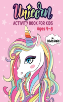 Unicorn Activity Book for Kids Ages 4-8