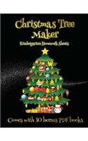 Kindergarten Homework Sheets (Christmas Tree Maker)