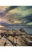 Sea Storm Blank Book Lined Journal (8x10)