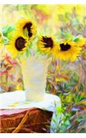Sunflower Picnic - Blank Notebook: 101 Pages, 6 x 9 Journal, Soft Cover