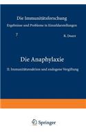 Die Anaphylaxie