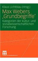 Max Webers 'Grundbegriffe'