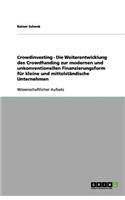 Crowdfunding goes Crowdinvesting
