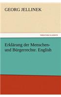 Erklärung der Menschen- und Bürgerrechte. English