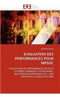 Evaluation Des Performances Pour Mpsoc