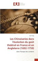 Les Chinoiseries dans l'évolution du goût théâtral en France et en Angleterre (1692-1759)