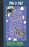 Cow and Calf Mazes Book: Problem-Solving Exercises for Kids Ages 8-12