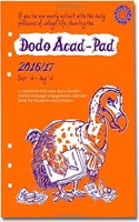 Dodo Acad-Pad 2016 - 2017 Filofax-Compatible A5 Organiser Diary Refill, Mid Year / Academic Year, Week to View: A Doodle-Memo-Message-Engagement-Calendar-Organiser-Planner for Students and Teachers