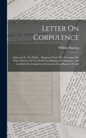 Letter On Corpulence