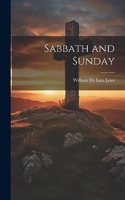 Sabbath and Sunday