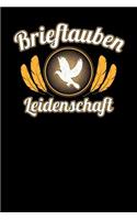 Brieftauben Leidenschaft: Notizbuch A5 120 Seiten mit Punkten in Weiß für Taubenzüchter