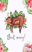 Notebook: (Cute Sloth Designs)