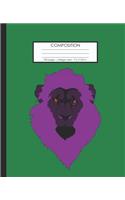 Composition: 100 pages college ruled 7.5 x 9.25 in