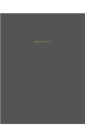 Daily Notes: Unlined Unruled Notebook with 150 Blank Pages