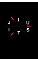 Jiu Jitsu: Dot Grid Journal - Jiu Jitsu Stick Black Martial Art MMA Jiu Jitsu Fighter Gift - Black Dotted Diary, Planner, Gratitude, Writing, Travel, Goal, Bul