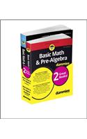 Basic Math & Pre-Algebra For Dummies Book + Workbook Bundle