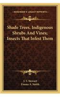 Shade Trees, Indigenous Shrubs and Vines; Insects That Infesshade Trees, Indigenous Shrubs and Vines; Insects That Infest Them T Them