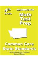 Washington 4th Grade Math Test Prep: Common Core Learning Standards(English)