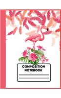 Pink Flamingo Composition Notebook