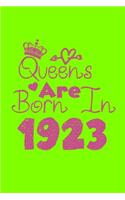 Queens Are Born In 1923 Notebook