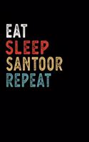 Eat Sleep Santoor Repeat Funny Musical Instrument Gift Idea