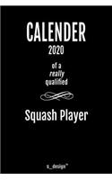 Calendar 2020 for Squash Players / Squash Player