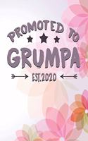 Promoted to Grumpa Est. 2020: Funny Birthday Gift for Grandpa