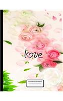 love composition notebook: notebook paper reinforced holes, notebook college ruled, notebooks and journals, composition notebook, notebook paper wide ruled, Novelty Smiley, Do