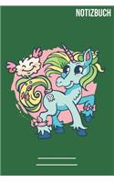 Notizbuch Gepunktet Einhorn Kind: A5 Notebook - 111 Seiten - Extra Kalender 2020 - Einzigartig - Dotgrid - Dotted - Punktraster - Geschenk - Geschenkidee