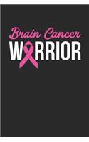 Brain Cancer Warrior Notebook - Brain Cancer Awareness Gift - Vintage Fight Cancer Journal - Brain Cancer Survivor Diary