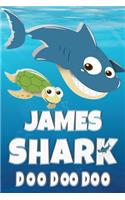 James Shark Doo Doo Doo: James Name Notebook Journal For Drawing or Sketching Writing Taking Notes, Custom Gift For James