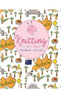 Knitting Graph Paper Notebook - 4: 5 Ratio: Knitters Graph Paper Journal, Knitting Design Graph Paper, Blank Knitting Patterns Book, Asymmetric Knitting Designs Pages, Cute Australia (94 Knitting Graph Paper Notebooks)